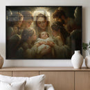 Mary Jesus Canvas Wall Art Print - Madonna and Child with