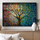 Yggdrasil Tree of Life Wall Art Print | Mosaic Style 3-Panel