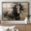 Abstract Horse Wall Art Canvas Print – Large Western