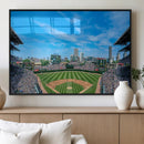 Wrigley Field Chicago Cubs Panoramic Art Multi-Piece Canvas