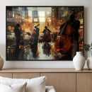 Jazz Wall Art Canvas Print – Colorful Musical Instrument