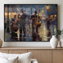 Afro Abstract Jazz Music Wall Art Canvas Print – Colorful