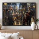 Jazz Canvas Wall Art Print – Abstract African American Music