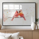 Cardinal Bird Canvas Wall Art - Male and Female Cardinal by MyGreatCanvas | Canvas Wall Art Prints | Photo Prints & Wall Decor