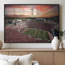 Indiana Memorial Stadium Wall Art Canvas Print, Framed