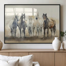 Wild Horses Wall Art Canvas Print, Framed Running Horses Art by MyGreatCanvas | Canvas Wall Art Prints | Photo Prints & Wall Decor