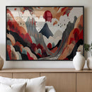 Abstract Mountain Wall Art Canvas Print – Vibrant Stylized by MyGreatCanvas | Canvas Wall Art Prints | Photo Prints & Wall Decor