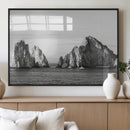 Coastal Wall Art – Framed Black White Ocean Canvas Artwork, by MyGreatCanvas | Canvas Wall Art Prints | Photo Prints & Wall Decor