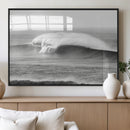 Monochrome Seascape Wall Art Canvas Print – Framed Surf Wave by MyGreatCanvas | Canvas Wall Art Prints | Photo Prints & Wall Decor