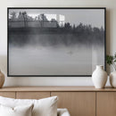 Surfer Fog Wall Art Canvas Print – Framed Foggy Beach Scene by MyGreatCanvas | Canvas Wall Art Prints | Photo Prints & Wall Decor