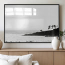 Surfer Cliffs Wall Art Canvas Print – Framed Black White by MyGreatCanvas | Canvas Wall Art Prints | Photo Prints & Wall Decor