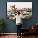 Joshua Tree Park Wall Art Canvas Print – Framed Desert Road by MyGreatCanvas | Canvas Wall Art Prints | Photo Prints & Wall Decor