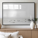 Monochrome Swimming Wall Art Canvas Print – Framed Ocean by MyGreatCanvas | Canvas Wall Art Prints | Photo Prints & Wall Decor