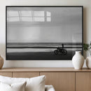Motorcycle Beach Wall Art Canvas Print – Framed Vintage by MyGreatCanvas | Canvas Wall Art Prints | Photo Prints & Wall Decor