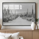 Winter Wall Art Canvas Print – Framed Cactus Path Art by MyGreatCanvas | Canvas Wall Art Prints | Photo Prints & Wall Decor