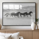 Wild Horses Running Wall Art Canvas Print, Framed Black by MyGreatCanvas | Canvas Wall Art Prints | Photo Prints & Wall Decor