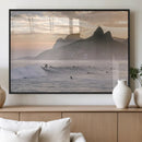 Sunset Surfing Wall Art Canvas Print – Framed Misty by MyGreatCanvas | Canvas Wall Art Prints | Photo Prints & Wall Decor