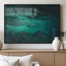 Ocean Surf Wall Art Canvas Print – Framed Vibrant Blue by MyGreatCanvas | Canvas Wall Art Prints | Photo Prints & Wall Decor