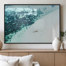 Minimal Beach Wall Art Canvas Print – Framed Ocean Swimming by MyGreatCanvas | Canvas Wall Art Prints | Photo Prints & Wall Decor