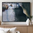Nazare Coast Wall Art Canvas Print – Framed Aerial Ocean Art by MyGreatCanvas | Canvas Wall Art Prints | Photo Prints & Wall Decor