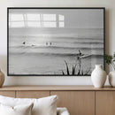 Surfer Silhouette Wall Art Canvas Print, Framed Calm Ocean by MyGreatCanvas | Canvas Wall Art Prints | Photo Prints & Wall Decor