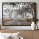 Cypress Tunnel Wall Art – Framed Misty Road Canvas Artwork, by MyGreatCanvas | Canvas Wall Art Prints | Photo Prints & Wall Decor
