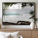 Tropical Surf Wall Art Canvas Print – Framed Palm Tree View by MyGreatCanvas | Canvas Wall Art Prints | Photo Prints & Wall Decor