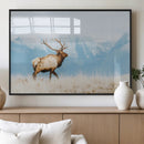Mountain Elk Wall Art Canvas Print – Framed Rustic Wildlife by MyGreatCanvas | Canvas Wall Art Prints | Photo Prints & Wall Decor