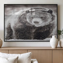 Grizzly Bear Wall Art Canvas Print – Framed Rustic Lodge Art by MyGreatCanvas | Canvas Wall Art Prints | Photo Prints & Wall Decor