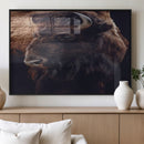 Bison Wall Art Canvas Print – Framed Western Decor Art by MyGreatCanvas | Canvas Wall Art Prints | Photo Prints & Wall Decor