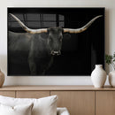 Longhorn Cattle Wall Art Canvas Print – Framed Texas Ranch by MyGreatCanvas | Canvas Wall Art Prints | Photo Prints & Wall Decor