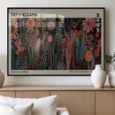 Modern Japanese Wall Art Canvas Print – Framed Abstract