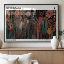 Modern Japanese Wall Art Canvas Print – Framed Abstract