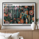 Modern Japanese Wall Art Canvas Print – Framed Abstract