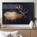 Rustic Elk Wall Art Canvas Print – Framed Moody Wildlife Art by MyGreatCanvas | Canvas Wall Art Prints | Photo Prints & Wall Decor