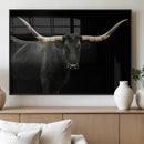 Texas Longhorn Wall Art Canvas Print – Framed Rustic Western by MyGreatCanvas | Canvas Wall Art Prints | Photo Prints & Wall Decor
