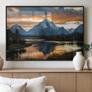 Mountain Sunset Wall Art Canvas Print – Framed Alpine by MyGreatCanvas | Canvas Wall Art Prints | Photo Prints & Wall Decor