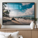 Tropical Beach Wall Art Canvas Print – Framed Ocean Waves by MyGreatCanvas | Canvas Wall Art Prints | Photo Prints & Wall Decor