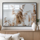 Pampas Grass Wall Art Canvas Print – Framed Neutral Tones by MyGreatCanvas | Canvas Wall Art Prints | Photo Prints & Wall Decor