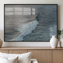 Ocean Waves Wall Art Canvas Print – Framed Coastal Serenity