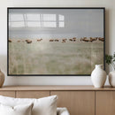 Bison Herd Wall Art Canvas Print – Framed Western Bison
