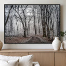 Winter Forest Wall Art Canvas Print – Framed Frosty Woodland by MyGreatCanvas | Canvas Wall Art Prints | Photo Prints & Wall Decor