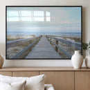 Beach Boardwalk Wall Art Canvas Print – Framed Coastal by MyGreatCanvas | Canvas Wall Art Prints | Photo Prints & Wall Decor