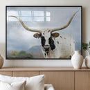 Texas Longhorn Wall Art Canvas Print – Framed Western Rustic by MyGreatCanvas | Canvas Wall Art Prints | Photo Prints & Wall Decor