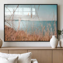 Golden Beach Grass Wall Art Canvas Print – Ocean Breeze Soft by MyGreatCanvas | Canvas Wall Art Prints | Photo Prints & Wall Decor