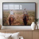 Cowboy Wall Art Canvas Print – Framed Western Ranch Scene by MyGreatCanvas | Canvas Wall Art Prints | Photo Prints & Wall Decor