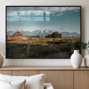 Rustic Farmhouse Wall Art Canvas Print – Framed Mountain by MyGreatCanvas | Canvas Wall Art Prints | Photo Prints & Wall Decor