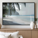Tropical Beach Wall Art Canvas Print – Framed Serene Ocean by MyGreatCanvas | Canvas Wall Art Prints | Photo Prints & Wall Decor