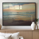 Sunset Seascape Wall Art Canvas Print – Framed Pastel Ocean by MyGreatCanvas | Canvas Wall Art Prints | Photo Prints & Wall Decor