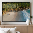 Tropical Beach Wall Art Canvas Print, Framed Ocean Waves and by MyGreatCanvas | Canvas Wall Art Prints | Photo Prints & Wall Decor
